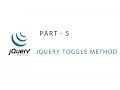 JQuery Tutorial Toggle method