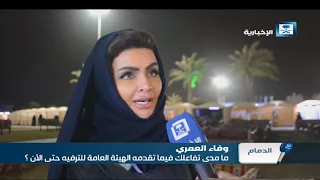 وجهة نظر ما مدى تفاعلك فيما تقدمه الهيئة العامة للترفيه حتى الآن 