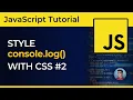 How to Style JavaScript console log Output With CSS Part 2