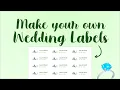 How to make wedding labels