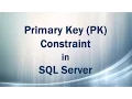 Primary Key PK Constraint in SQL Server Entity Integrity in DBMS