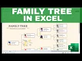 How to Make a FAMILY TREE in EXCEL Using Free Templates or from Scratch