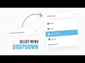 Custom Select Menu Dropdown using Html CSS Vanilla Javascript Dropdown Menu OnlineTutorialsYT
