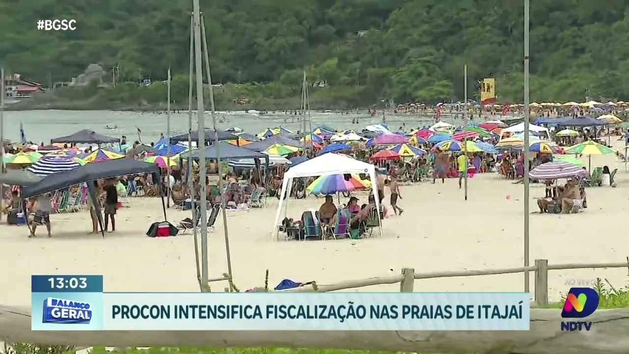 Procon intensifica fiscalização nas praias de Itajaí