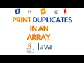 Leetcode 442 Find duplicate elements in an array in Java