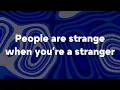 The Doors - People Are Strange (Lyric Video)