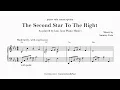 The Second Star To The Right - From Peter Pan - Sheet music transcription
