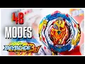 48 MODE CHANGES NEW Zest Achilles Illegal Quattro -4 Unboxing Review Beyblade Burst BU