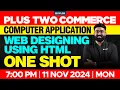 Plus Two Commerce - Computer Application Web Designing Using Html
