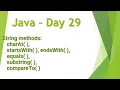 Java - Day 29 in Telugu