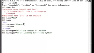 Tutorial 1 An Introduction to Strings in Python