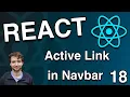 Create an Active Page Link in Navbar - React Tutorial 18