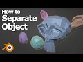 How to separate objects in Blender separate selection by material by loose parts all faces