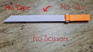 paper sword tutorial no glue no tape no scissors simple paper sword origami sword