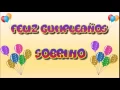 Tarjeta Animada de Cumpleanos para Sobrino