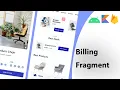 Modern android ecommerce app Billing Fragment