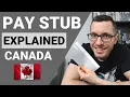 My PAY STUB in CANADA PAYROLL DEDUCTIONS - Income TAX CPP EI Canadian Tax Guide Ch 12