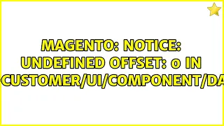 Notice Undefined offset 0 in