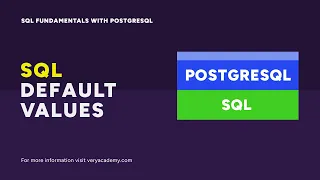 Default Values SQL Fundamentals with PostgreSQL