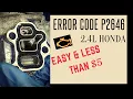 HONDA ERROR CODE P2646 - VTEC 2 4L EASY FIX AND LESS THAN 5