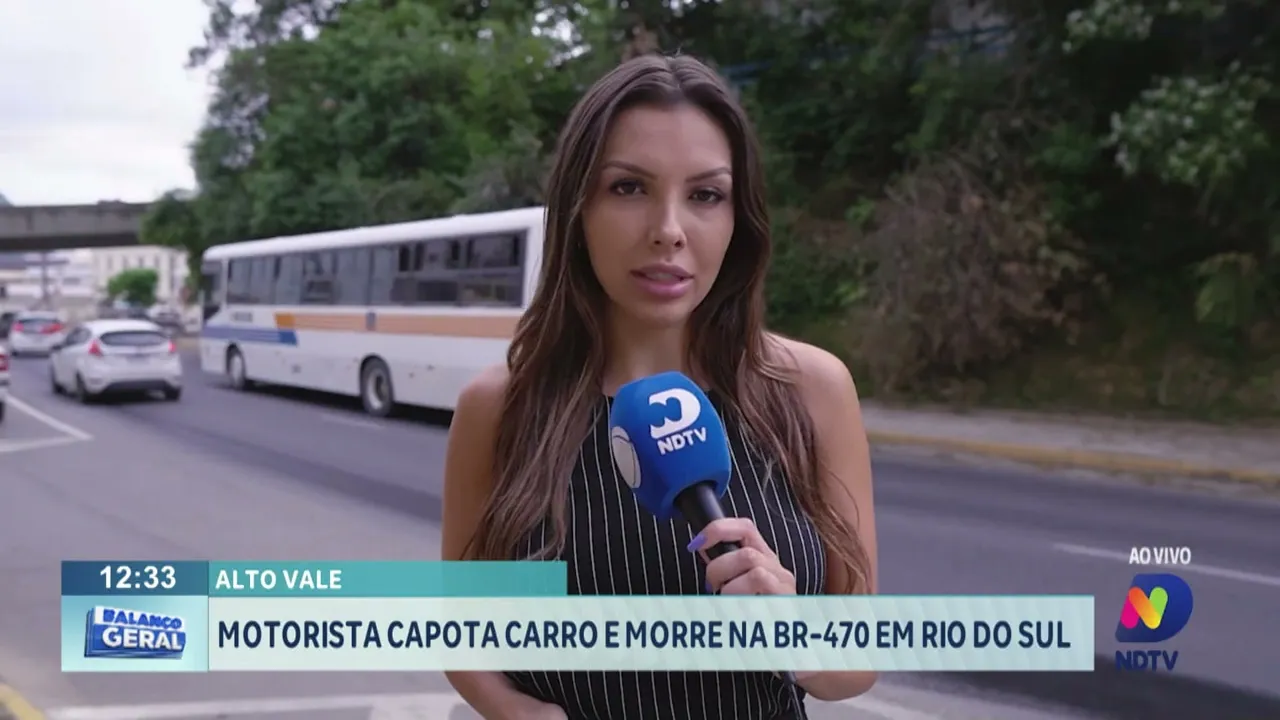 Motorista capota carro e morre na BR-470 no Alto Vale