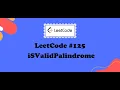 LeetCode 125 Valid Palindrome Solution in Java DSA Top 150 Interview Questions