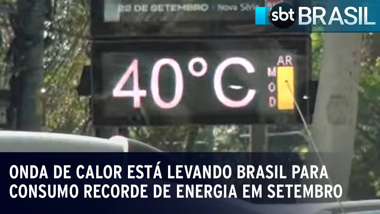 Consumo de energia dispara com onda de calor | SBT Brasil (26/09/23)
