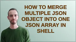How to merge multiple json object into one json array in shell