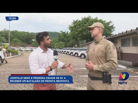 Joinville será a primeira cidade de SC a receber um batalhão de pronta resposta