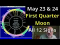 Astrology for May 23 24 2026 All 12 Signs 1st Q Moon