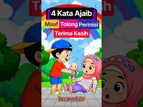 Kalau Berbuat Salah Bilang Maaf | 4 Kata Ajaib | Lagu Anak Balita Paud Edukasi Belajar Sopan Santun