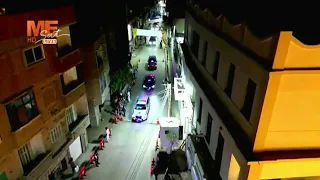 لحظة وصول واستقبال قداسة البابا تواضروس الثاني بمطرانية الشهيد العظيم مار جرجس بببا   بني سويف  دندنها
