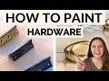 The Proper Way to Paint Drawer Pulls Spray Painting Hardware and Hinges Plus Extra Tips
