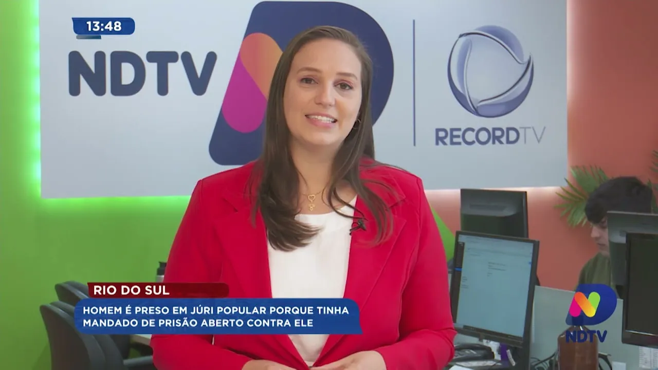Rio do Sul: homem é preso em júri popular porque tinha mandado de prisão aberto contra ele