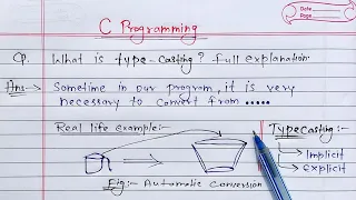 C Typecasting What is Type Conversion full Explanation Learn Coding