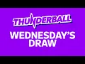 The National Lottery Thunderball draw results from Wednesday 12 August 2026