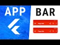 Flutter AppBar Widget