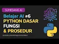 Learn AI 6 PYTHON BASICS - FUNCTIONS PROCEDURES