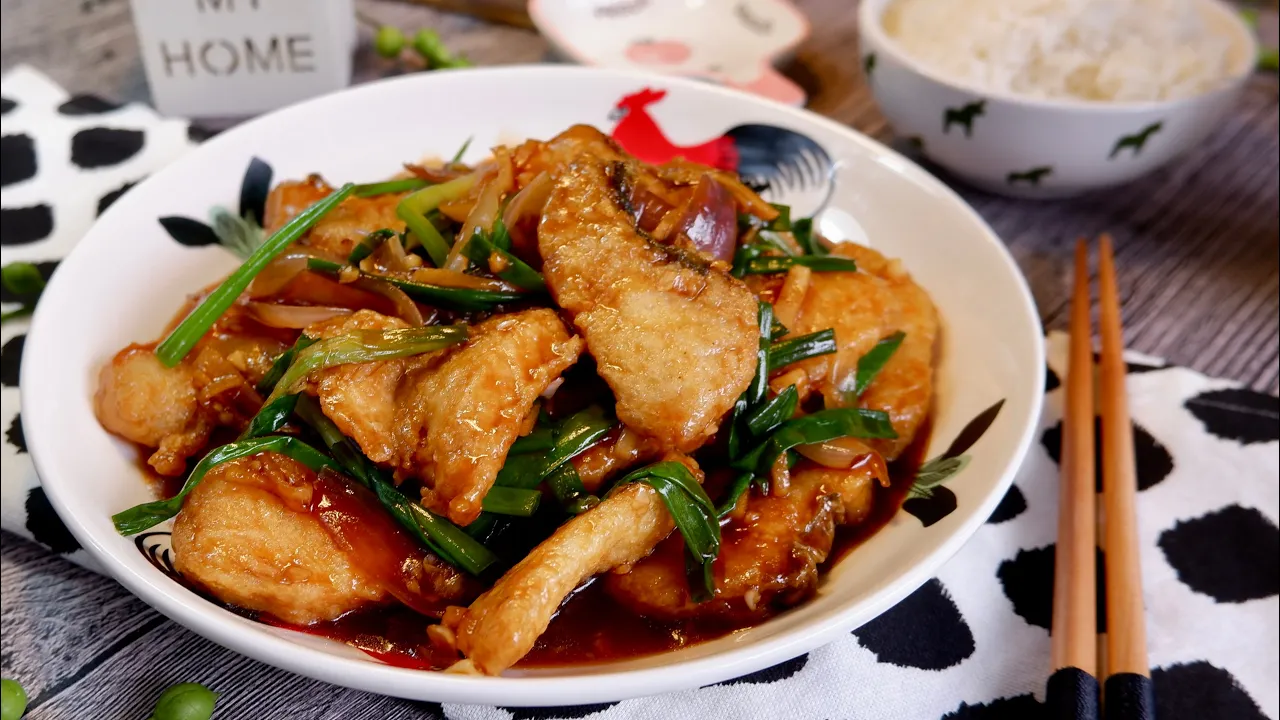 The Easiest Restaurant-Style Spring Onion Ginger Fish  Chinese Stir Fried Soy Sauce Fish Recipe