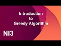 Introduction to Greedy Algorithm