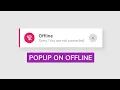 Detect if a user is online or offline using JavaScript navigator onLine method JavaScript