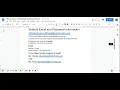 Student Email and Password Format