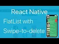 React Native Swipeable Flatlist with Animations Performance Improved Learn With Vivek
