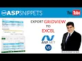 Export GridView to Excel in ASP Net with Formatting using VB Net