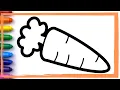 VEGETABLES tomato carrot broccoli Drawing and Coloring pages for kids Whoopee Playhouse