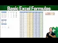 Basic Excel Formulas Add Subtract Multiply Divide Fractions and Exponentiation
