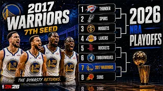 I Put The 2017 Warriors Into Todays 2026 NBA Playoffs On 2K Live Games