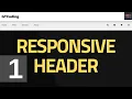 Responsive Animated Header Design - Part I The Markup