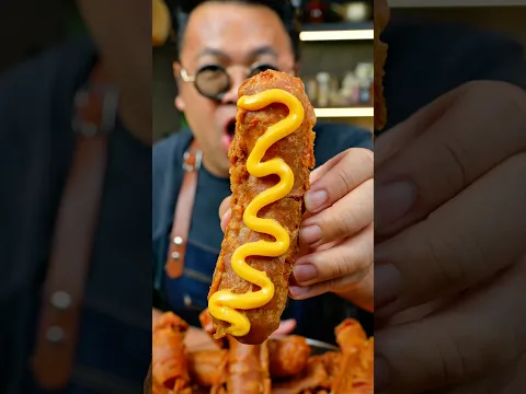 Best Giant Crispy Sausage #food #mukbang #ASMR #Shorts