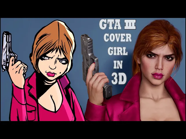 3D Model of GTA III Cover Girl (Real Time) - Next Gen Graphics